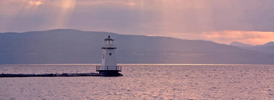 lightouse and mountains